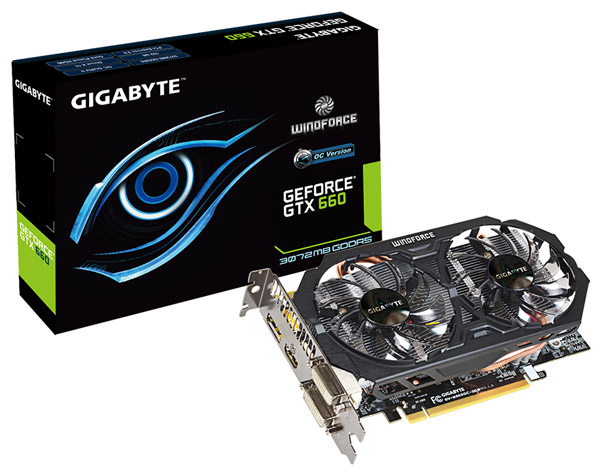 Видеокарта Gigabyte GV-N660OC-3GD Видеокарта Gigabyte GV-N660OC-3GD