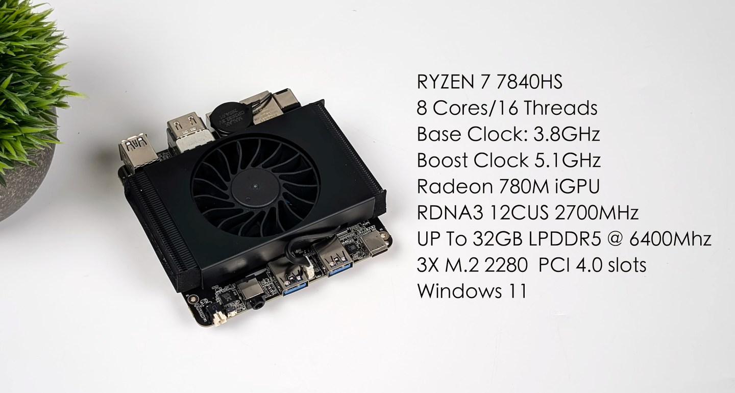 Одноплатный ПК Next-SBC с процессором Ryzen 7 7840HS позволяет играть в современные игры при цене в $329