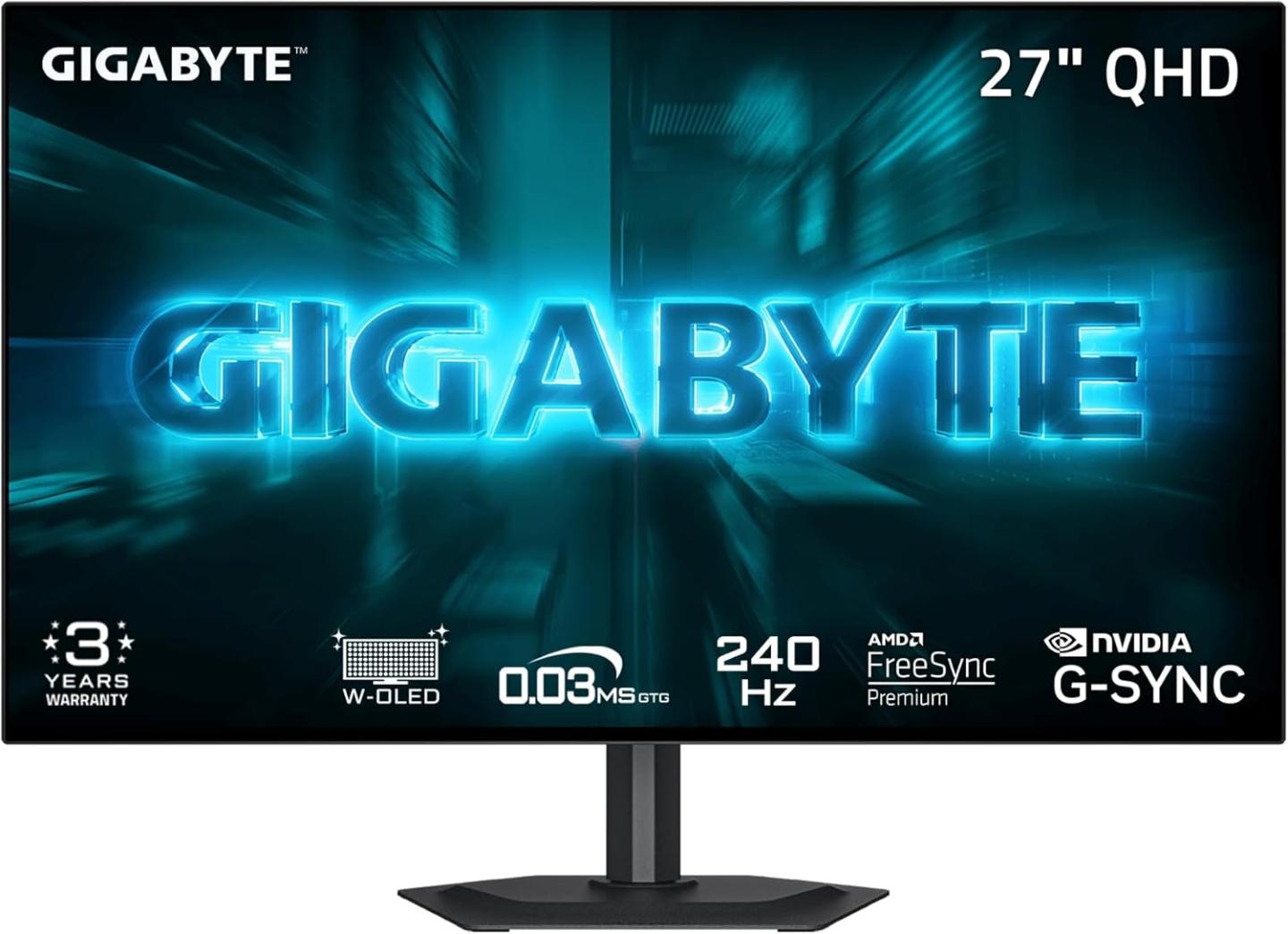 Gigabyte випустила ігровий WOLED-монітор GO27Q24G: 1440p із частотою 240 Гц