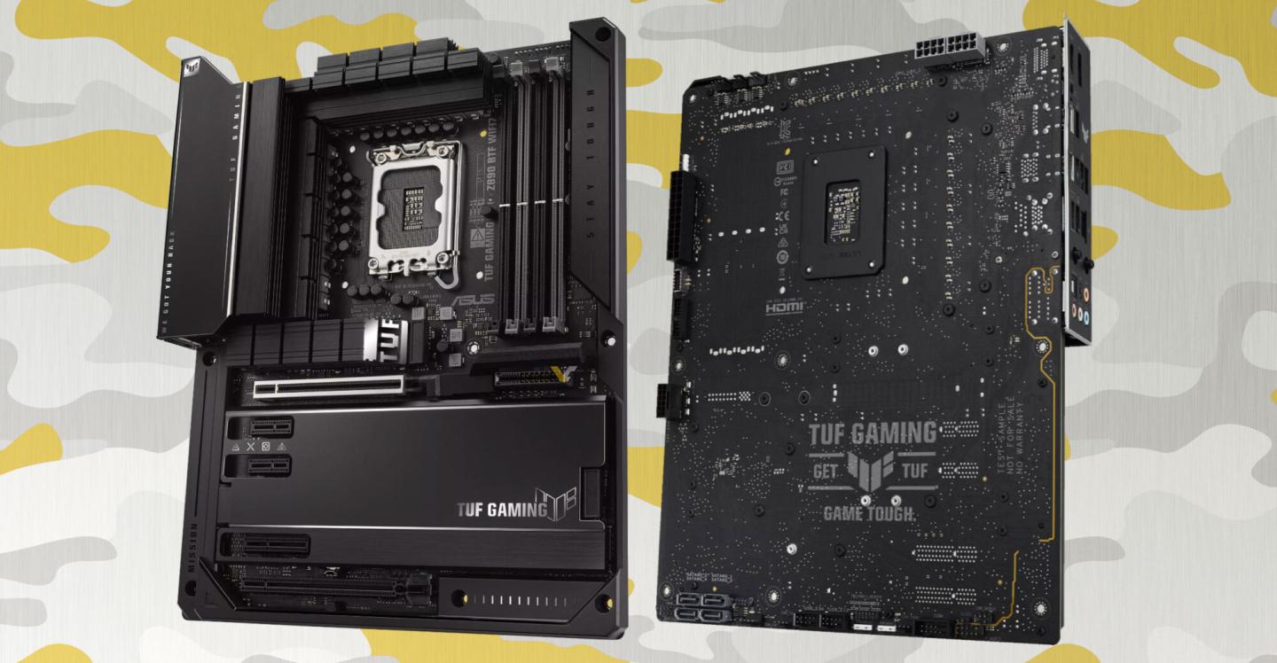 ASUS представила плату TUF Gaming Z890-BTF WIFI7 з роз’ємами на зворотному боці