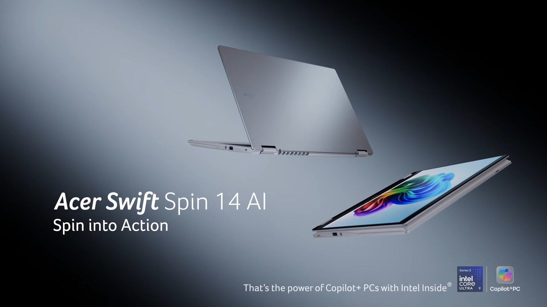 Acer представила тонкі ноутбуки Swift Air 14 та Swift Spin 14 AI на базі процесорів Intel Core 300