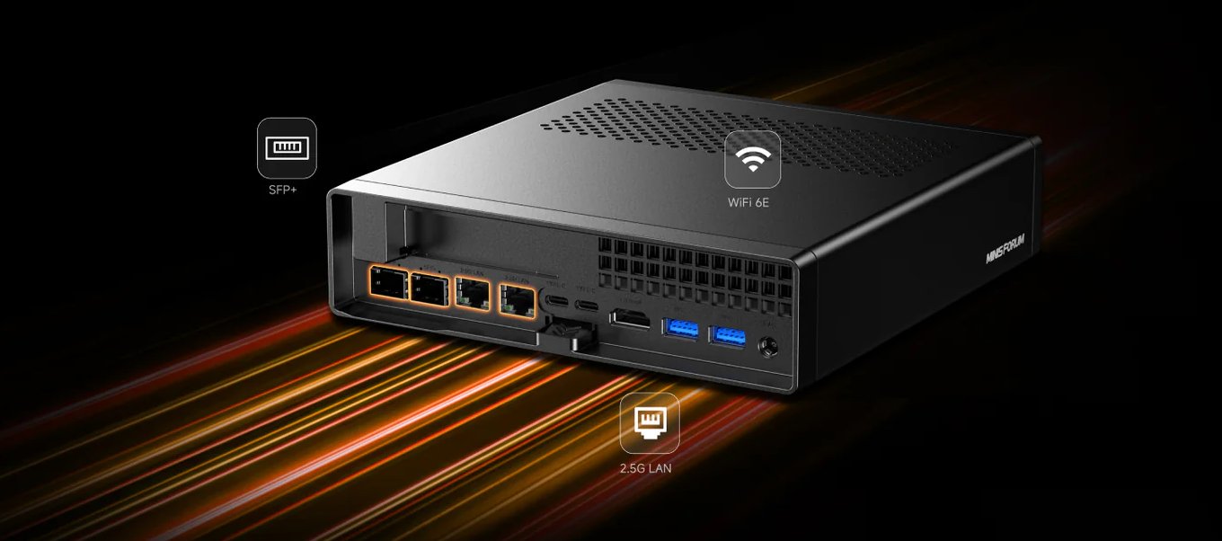Minisforum випускає мінісервер на базі процесора AMD Ryzen 9 9955HX