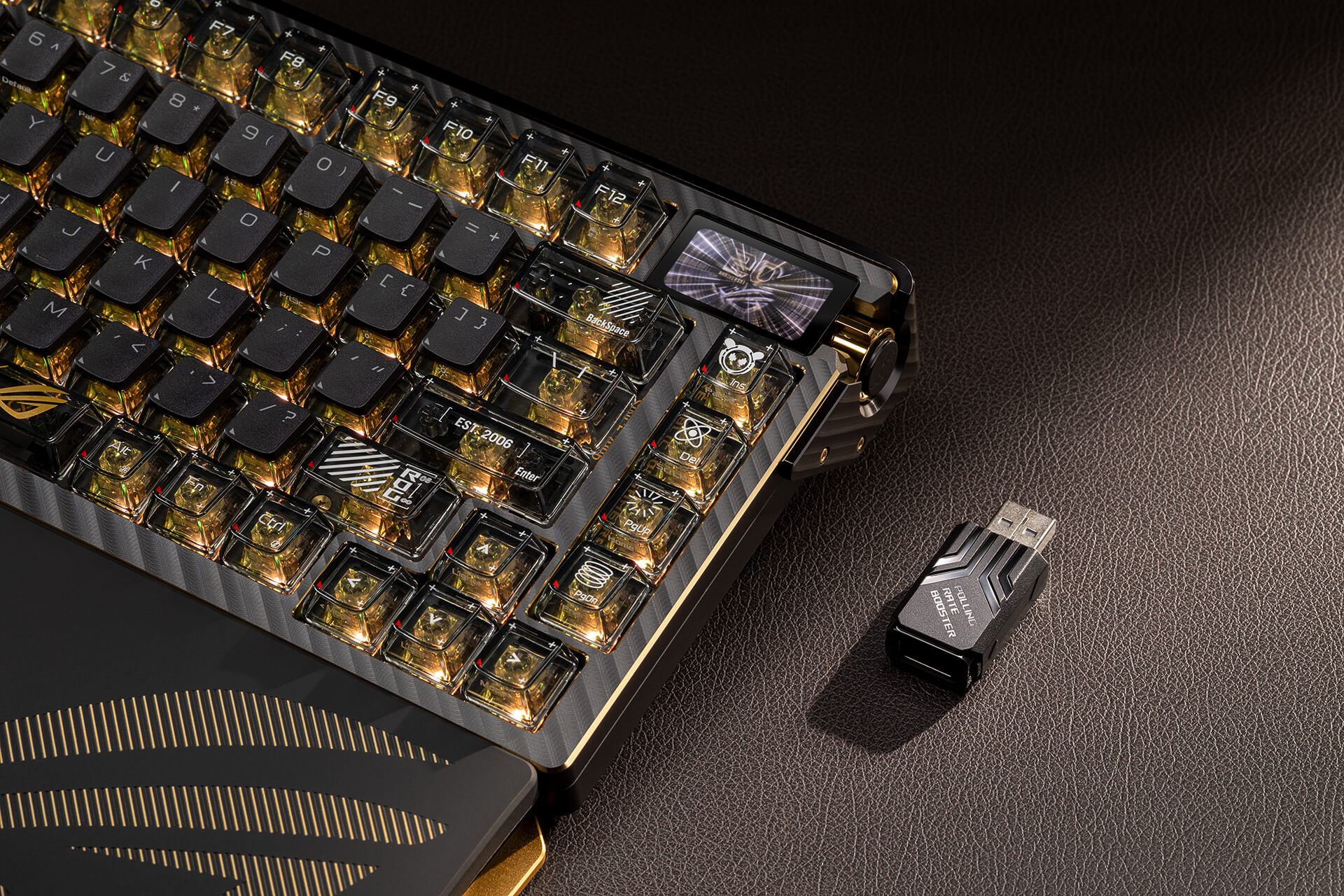ASUS подготовила клавиатуру ROG Azoth Extreme с золотой отделкой и другую периферию «юбилейной» серии Edition 20