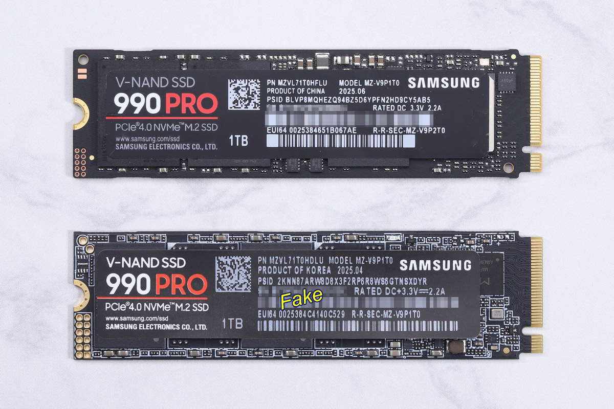 Новый уровень мошенничества: поддельный Samsung 990 PRO почти догнал оригинал по скоростным показателям