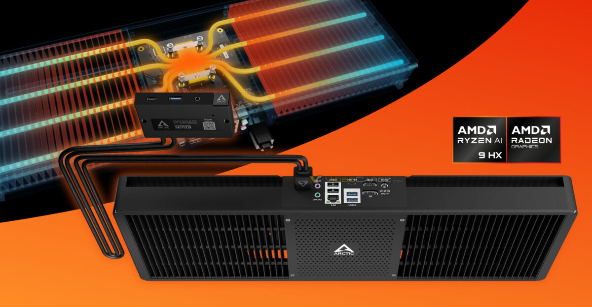 aiページ Arctic випустила безшумний комп'ютер Senza AI 370 на основі AMD
