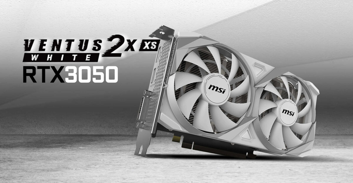 MSI подготовила белую модификацию GeForce RTX 3050 Ventus 2X