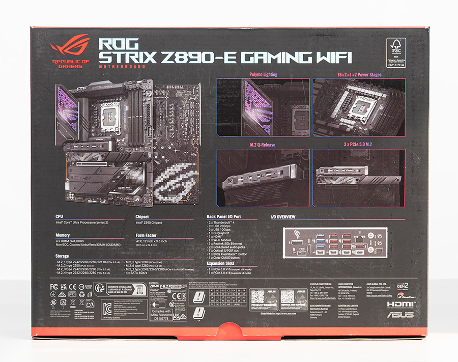 Огляд та тестування материнської плати ASUS ROG Strix Z890-E Gaming WiFi для платформи Intel LGA 1851