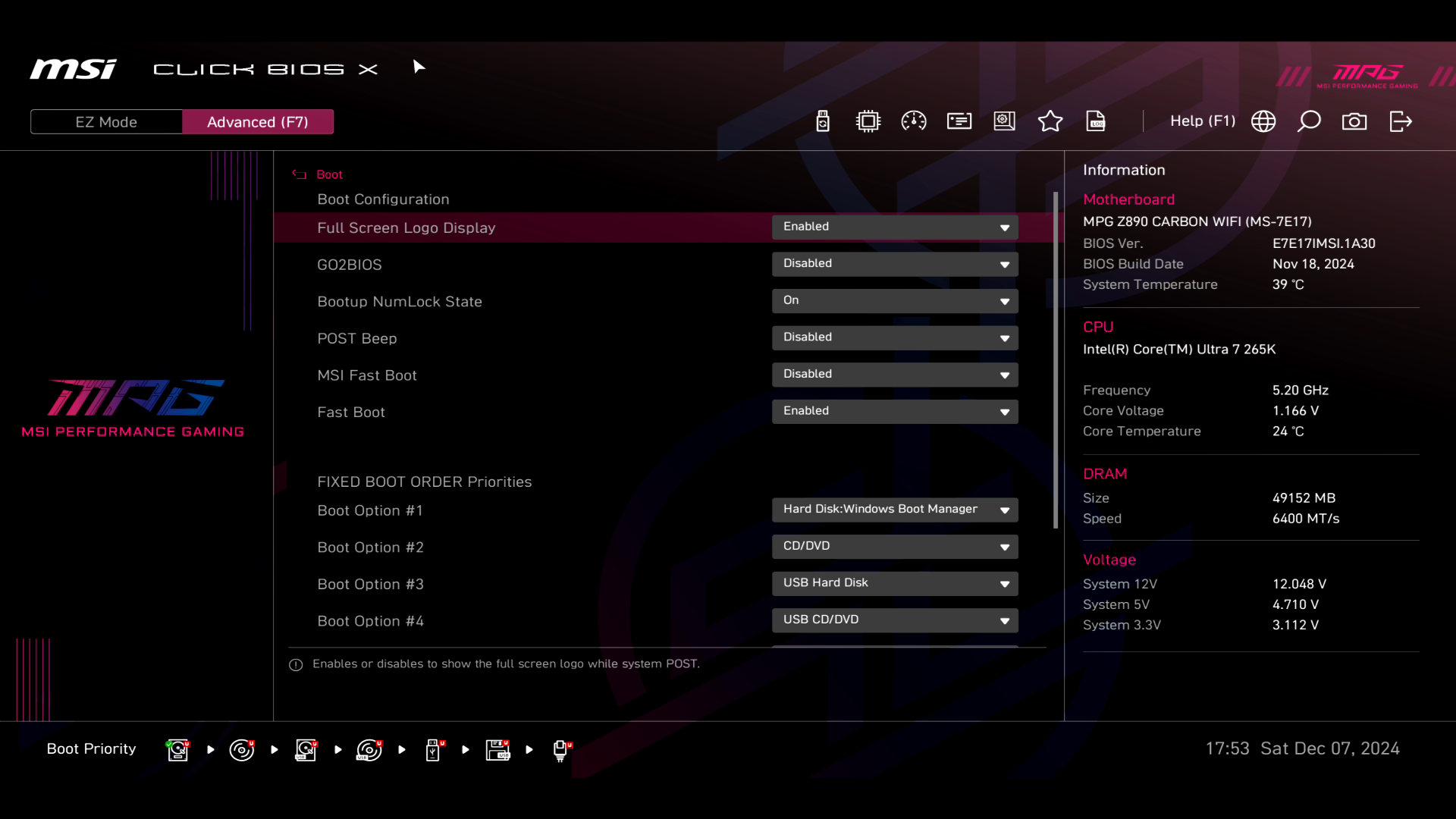 Обзор и тестирование материнской платы MSI MPG Z890 Carbon WiFi для платформы Intel LGA 1851