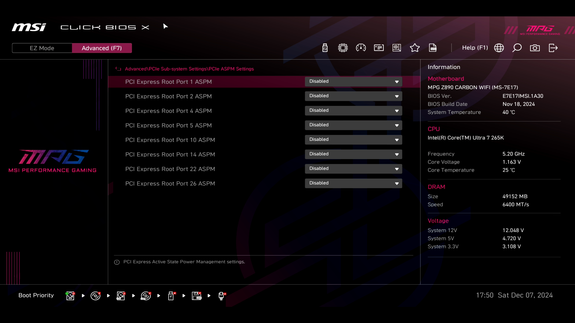 Обзор и тестирование материнской платы MSI MPG Z890 Carbon WiFi для платформы Intel LGA 1851