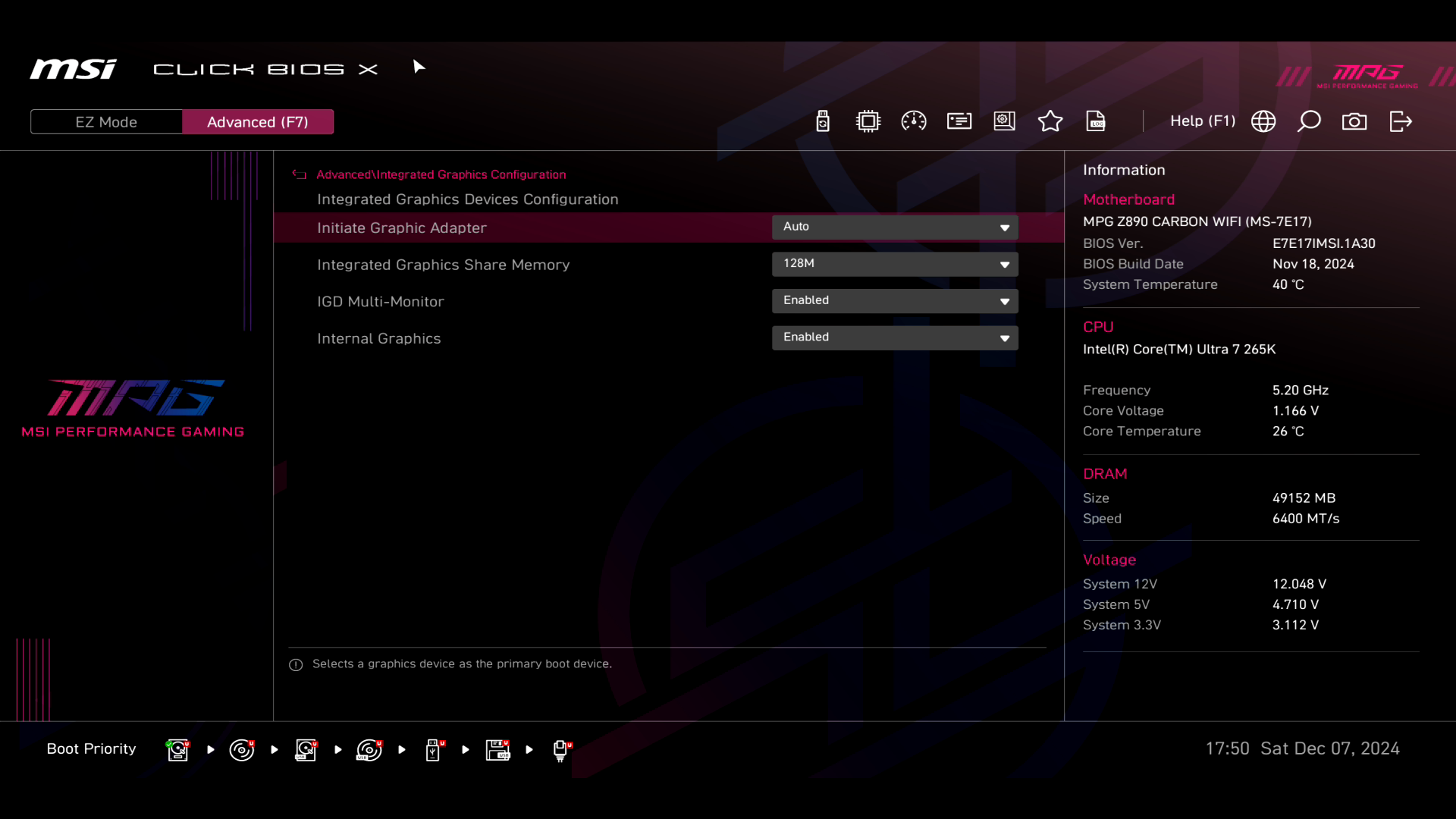 Обзор и тестирование материнской платы MSI MPG Z890 Carbon WiFi для платформы Intel LGA 1851
