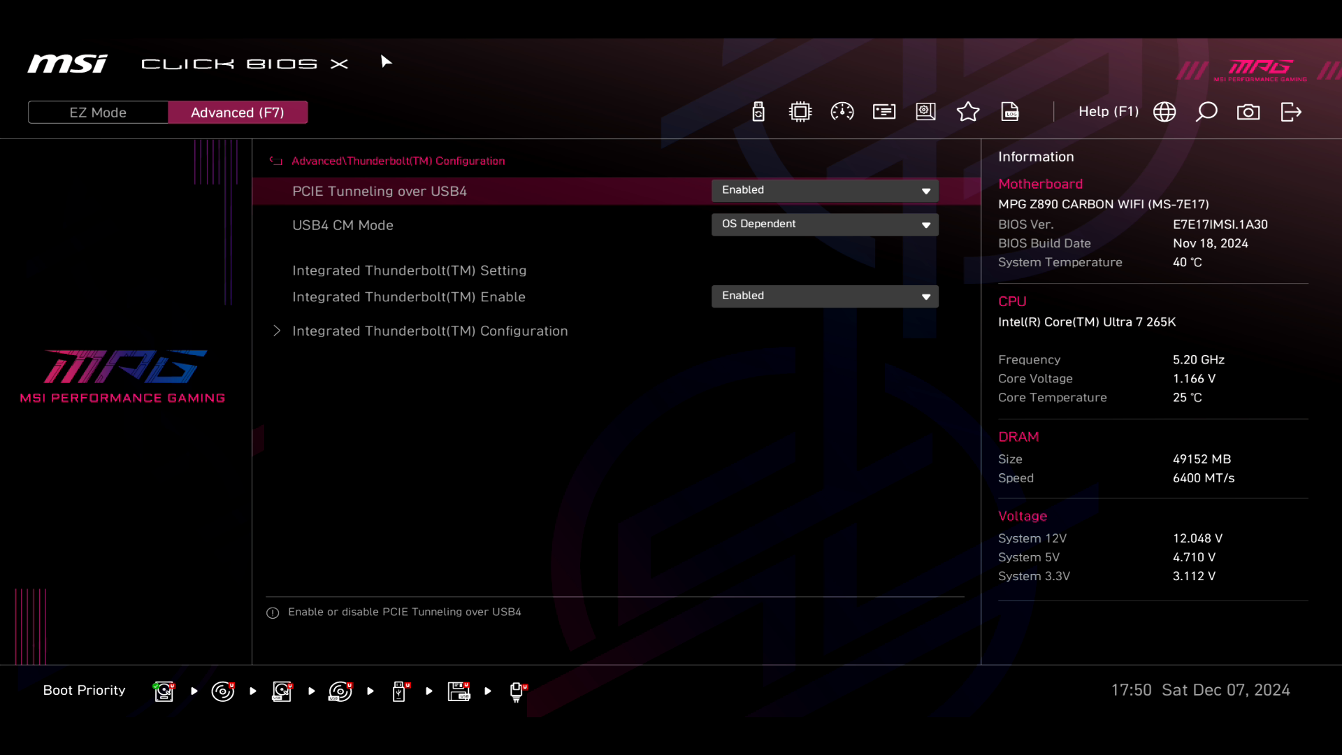 Обзор и тестирование материнской платы MSI MPG Z890 Carbon WiFi для платформы Intel LGA 1851