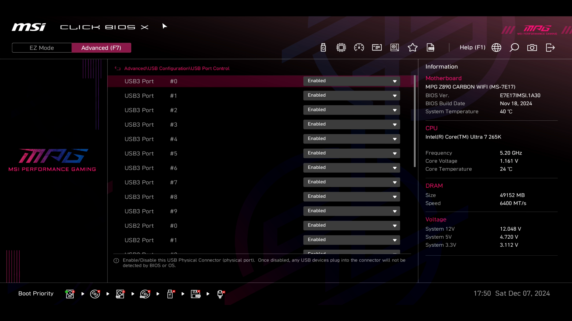 Обзор и тестирование материнской платы MSI MPG Z890 Carbon WiFi для платформы Intel LGA 1851