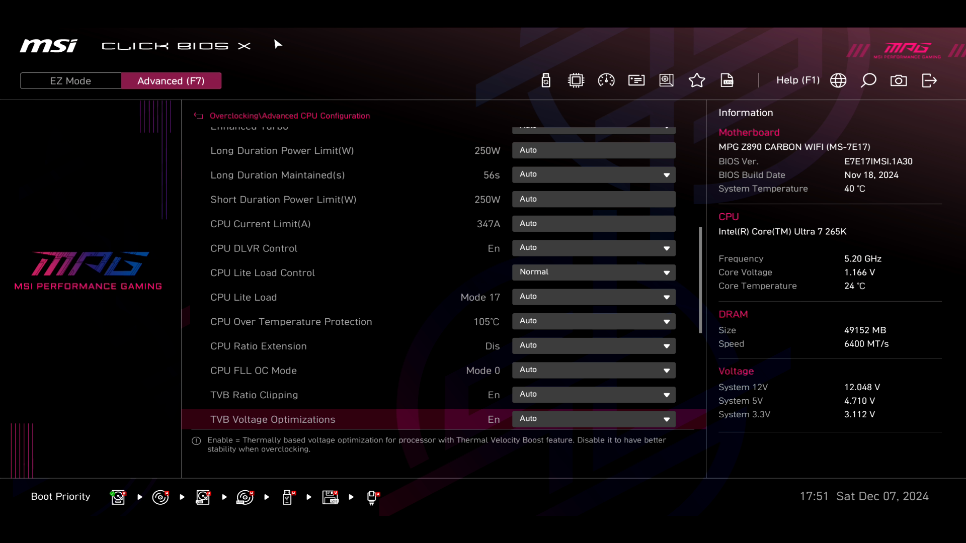 Обзор и тестирование материнской платы MSI MPG Z890 Carbon WiFi для платформы Intel LGA 1851