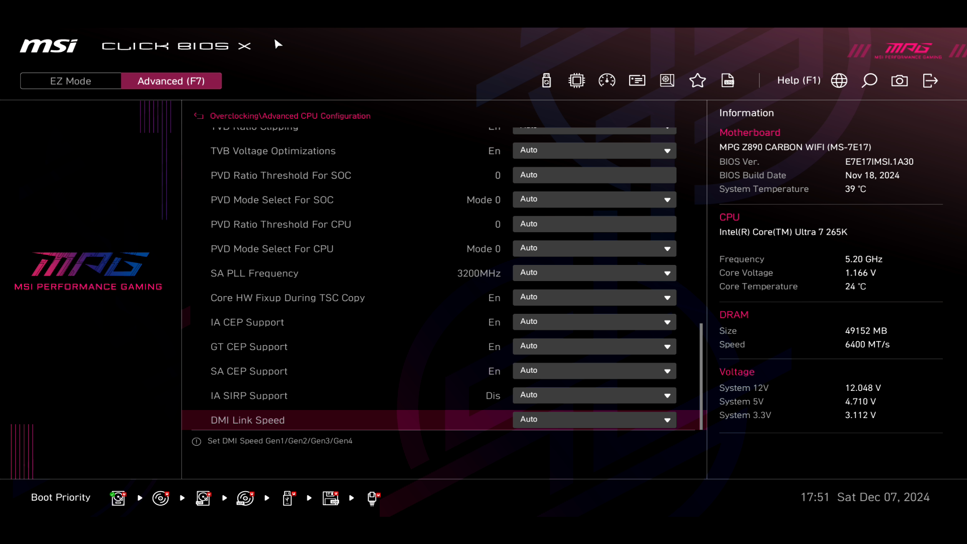 Обзор и тестирование материнской платы MSI MPG Z890 Carbon WiFi для платформы Intel LGA 1851