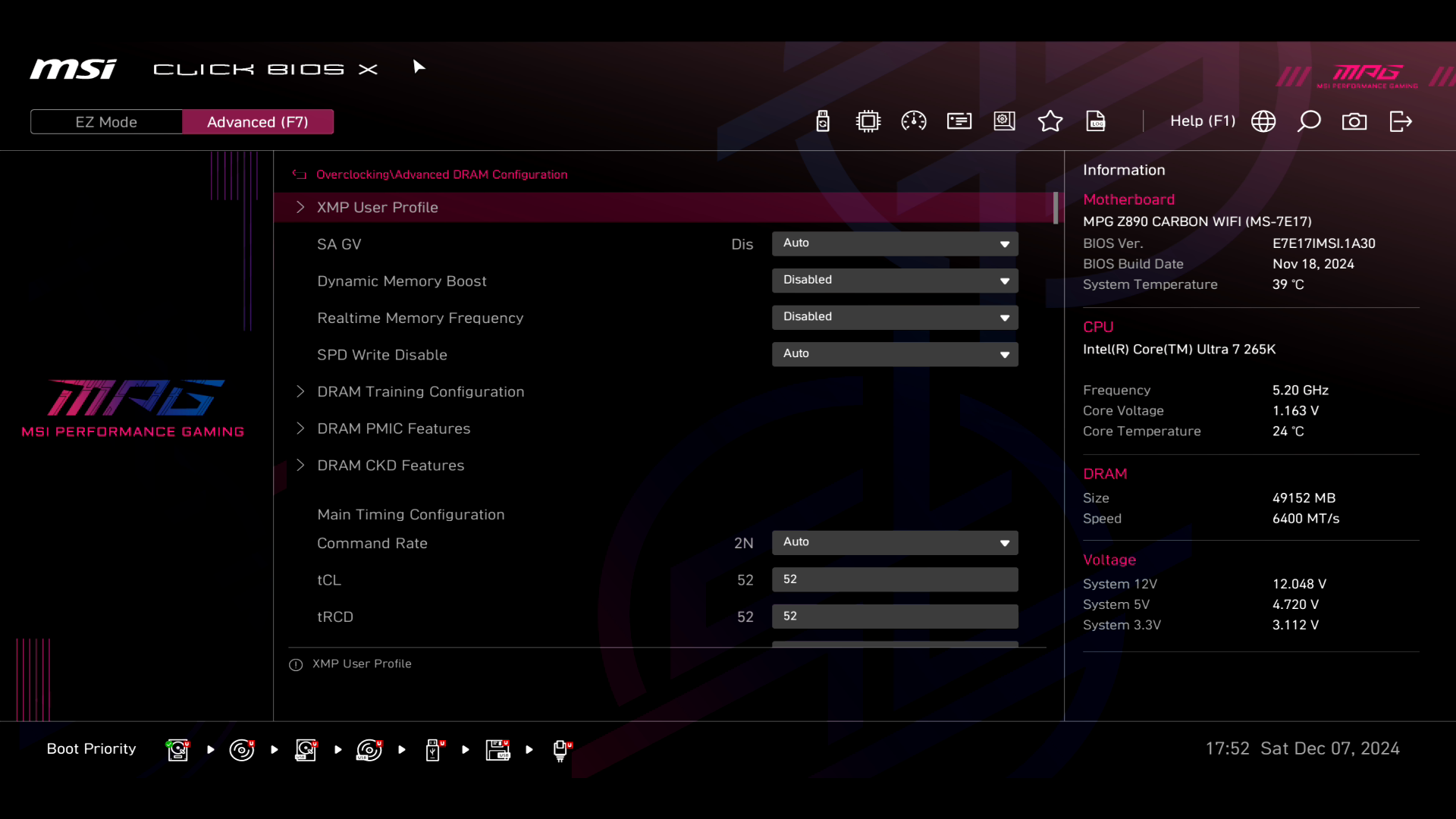 Обзор и тестирование материнской платы MSI MPG Z890 Carbon WiFi для платформы Intel LGA 1851