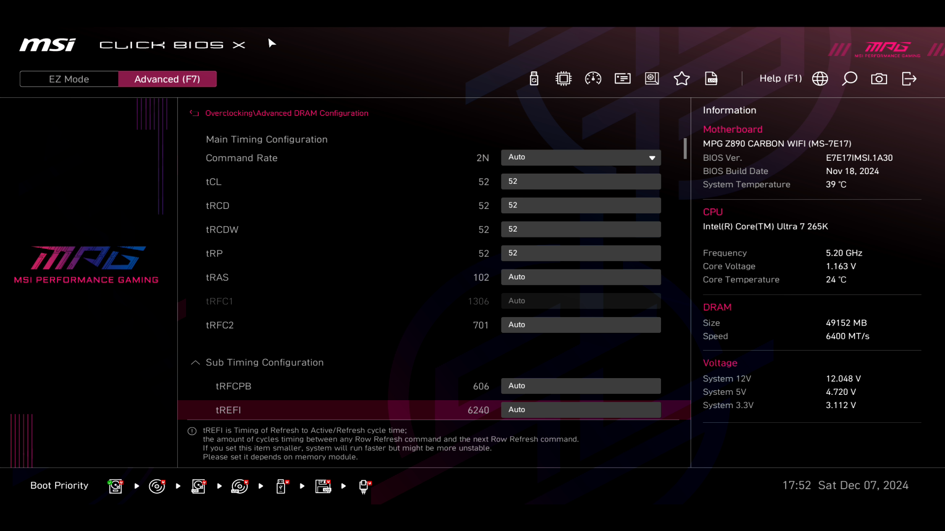 Обзор и тестирование материнской платы MSI MPG Z890 Carbon WiFi для платформы Intel LGA 1851