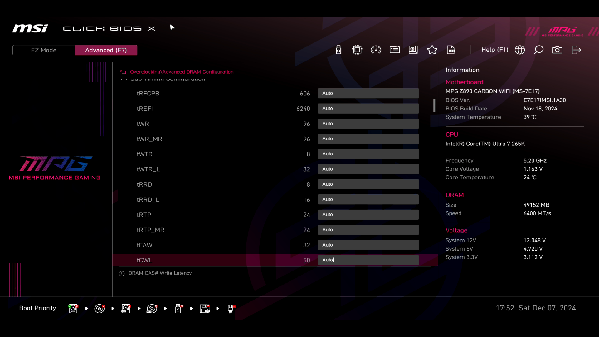Обзор и тестирование материнской платы MSI MPG Z890 Carbon WiFi для платформы Intel LGA 1851