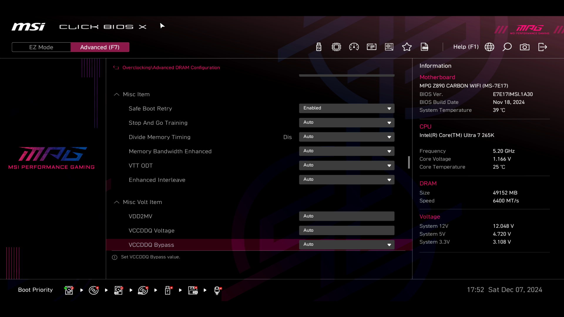 Обзор и тестирование материнской платы MSI MPG Z890 Carbon WiFi для платформы Intel LGA 1851