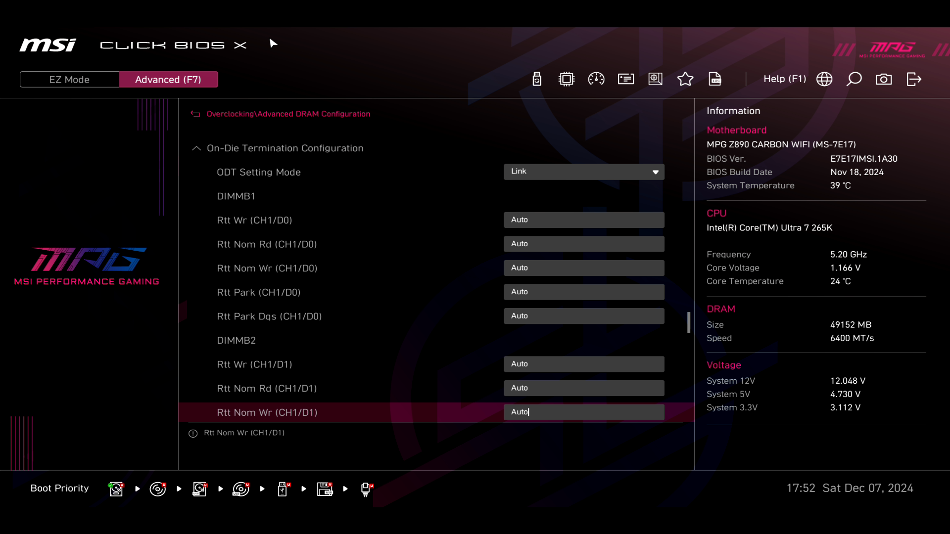 Обзор и тестирование материнской платы MSI MPG Z890 Carbon WiFi для платформы Intel LGA 1851