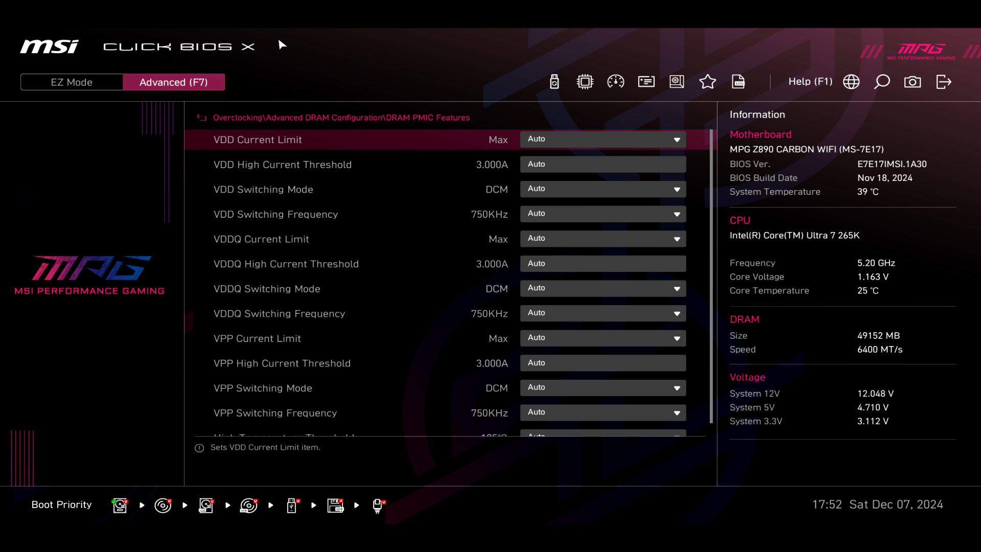 Обзор и тестирование материнской платы MSI MPG Z890 Carbon WiFi для платформы Intel LGA 1851