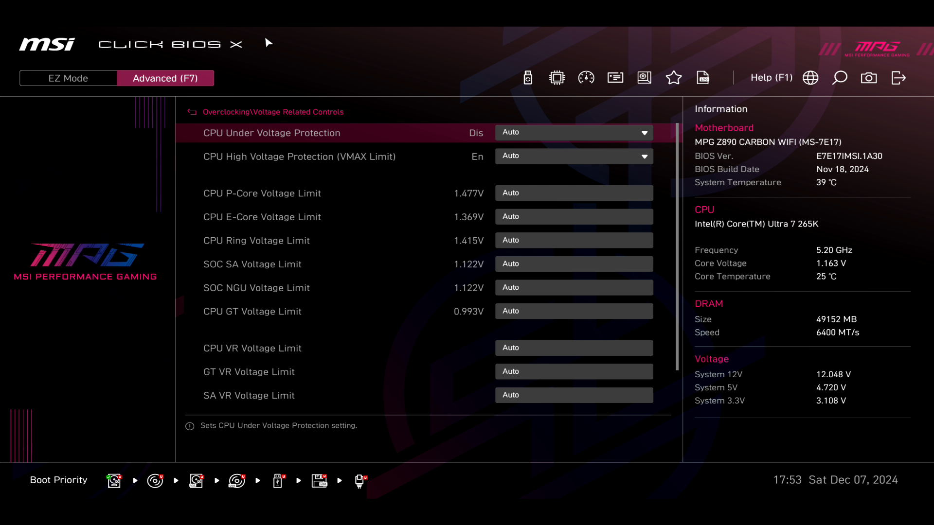Обзор и тестирование материнской платы MSI MPG Z890 Carbon WiFi для платформы Intel LGA 1851