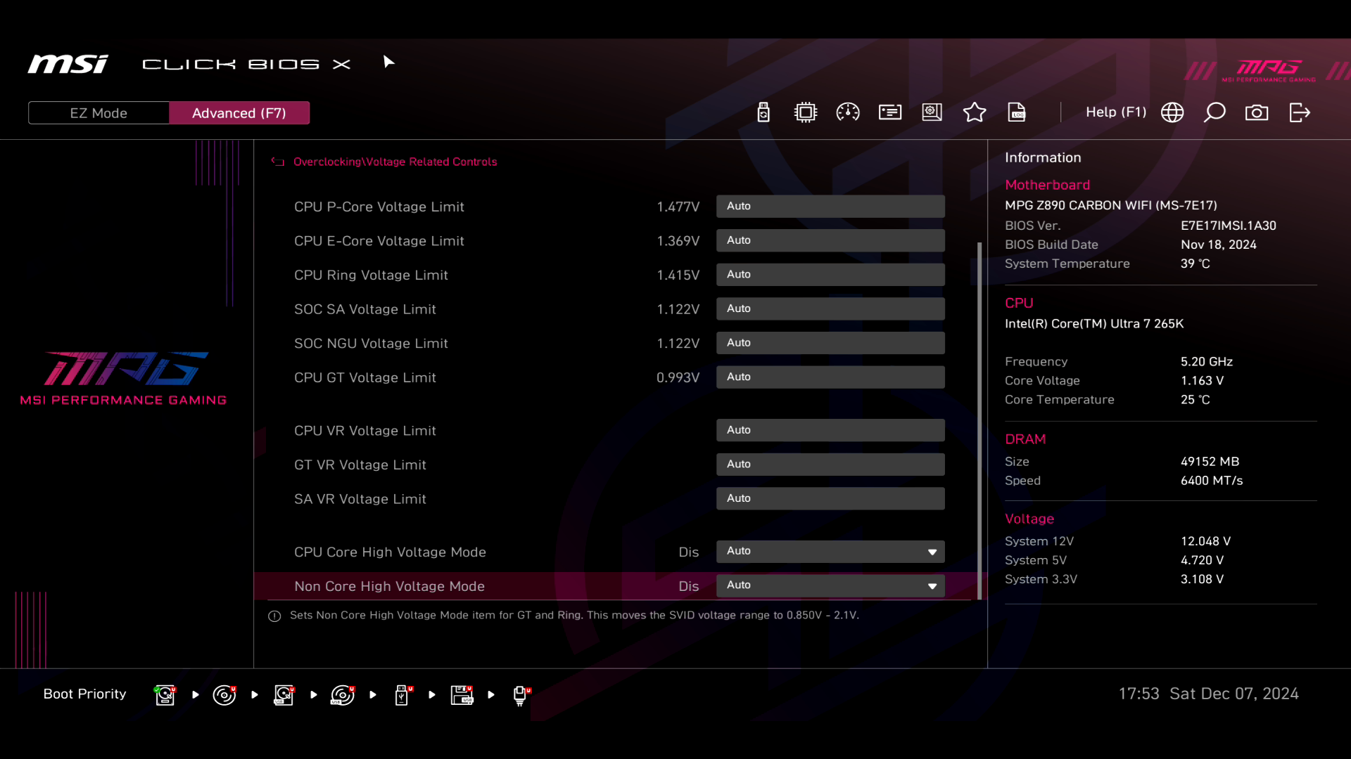 Обзор и тестирование материнской платы MSI MPG Z890 Carbon WiFi для платформы Intel LGA 1851