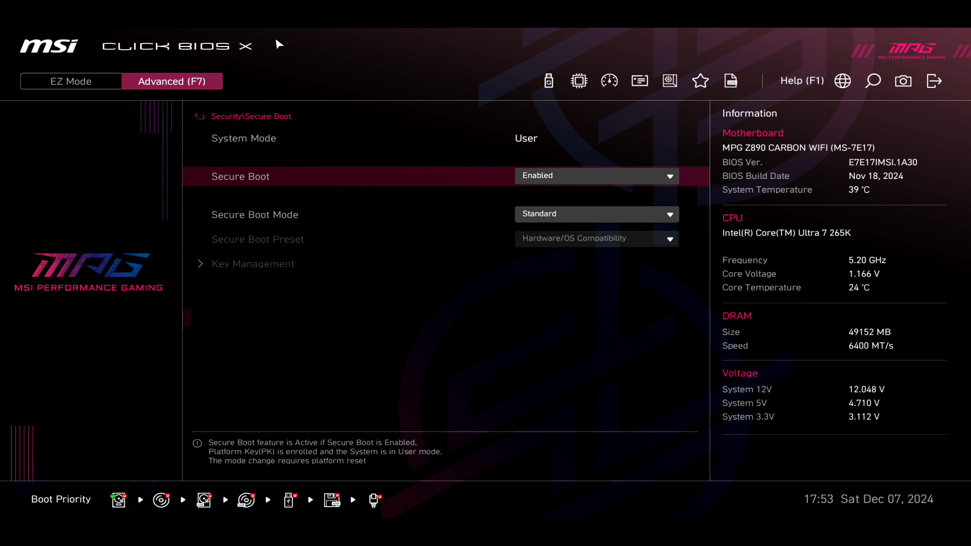 Обзор и тестирование материнской платы MSI MPG Z890 Carbon WiFi для платформы Intel LGA 1851