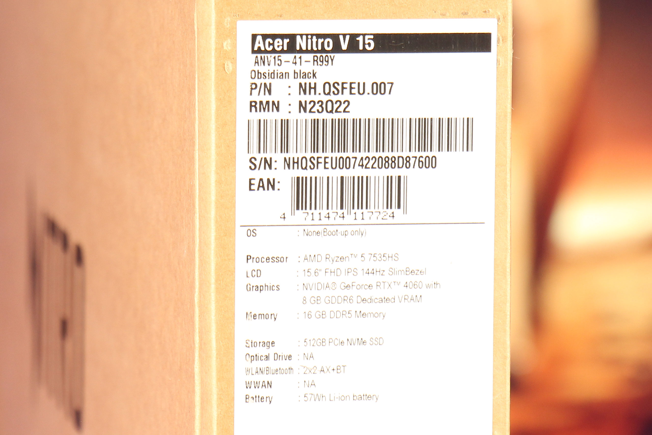 Обзор и тестирование игрового 15″ ноутбука Acer Nitro V 15 ANV15-41 на базе процессора AMD Ryzen 5 7535HS и видеокарты Nvidia GeForce RTX 4060 в комплекте с геймпадом Acer Nitro NRG300