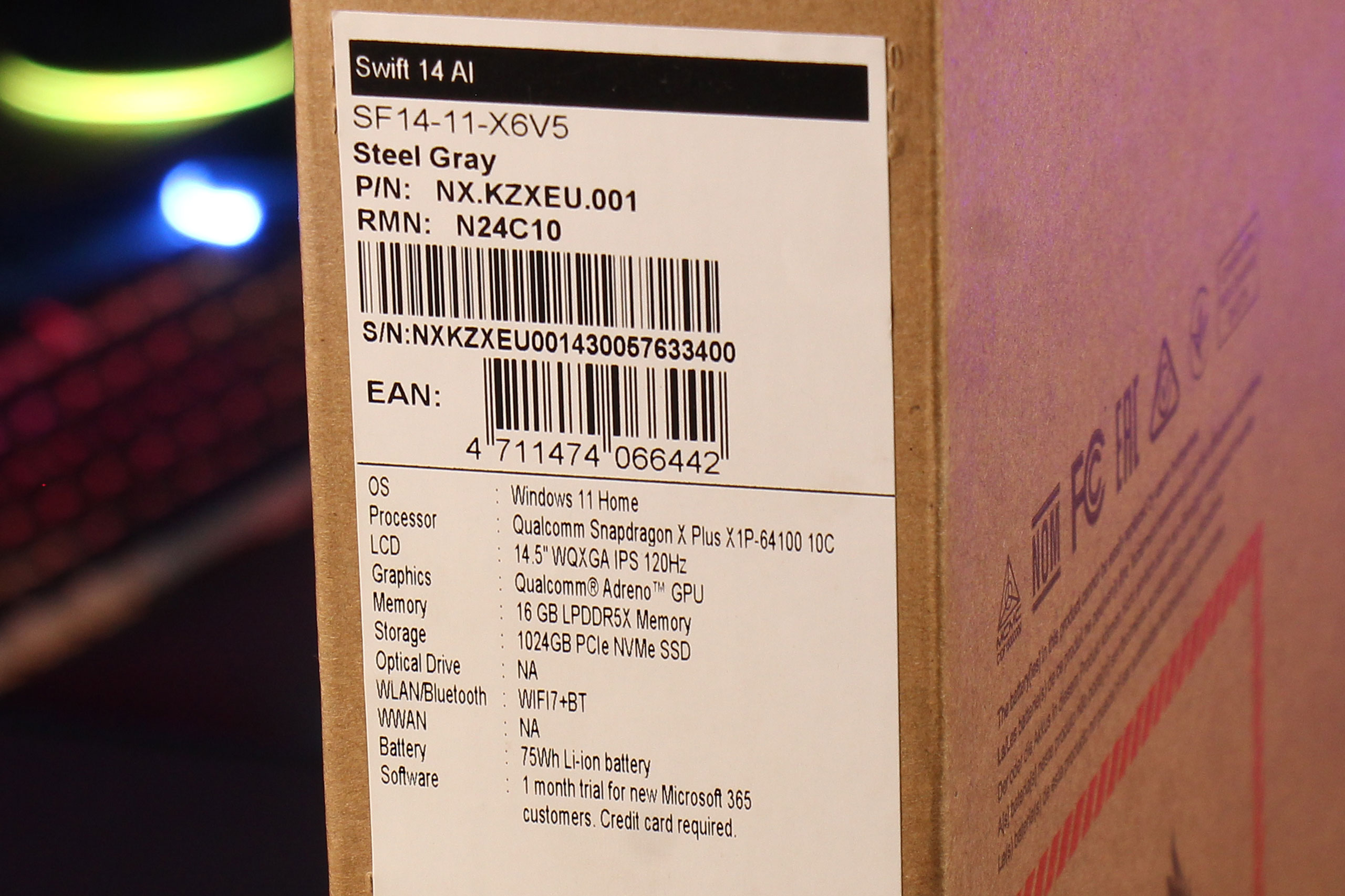 Огляд та тестування Copilot+ ноутбука Acer Swift 14 AI (SF14-11-X6V5) на базі процесора Snapdragon X Plus