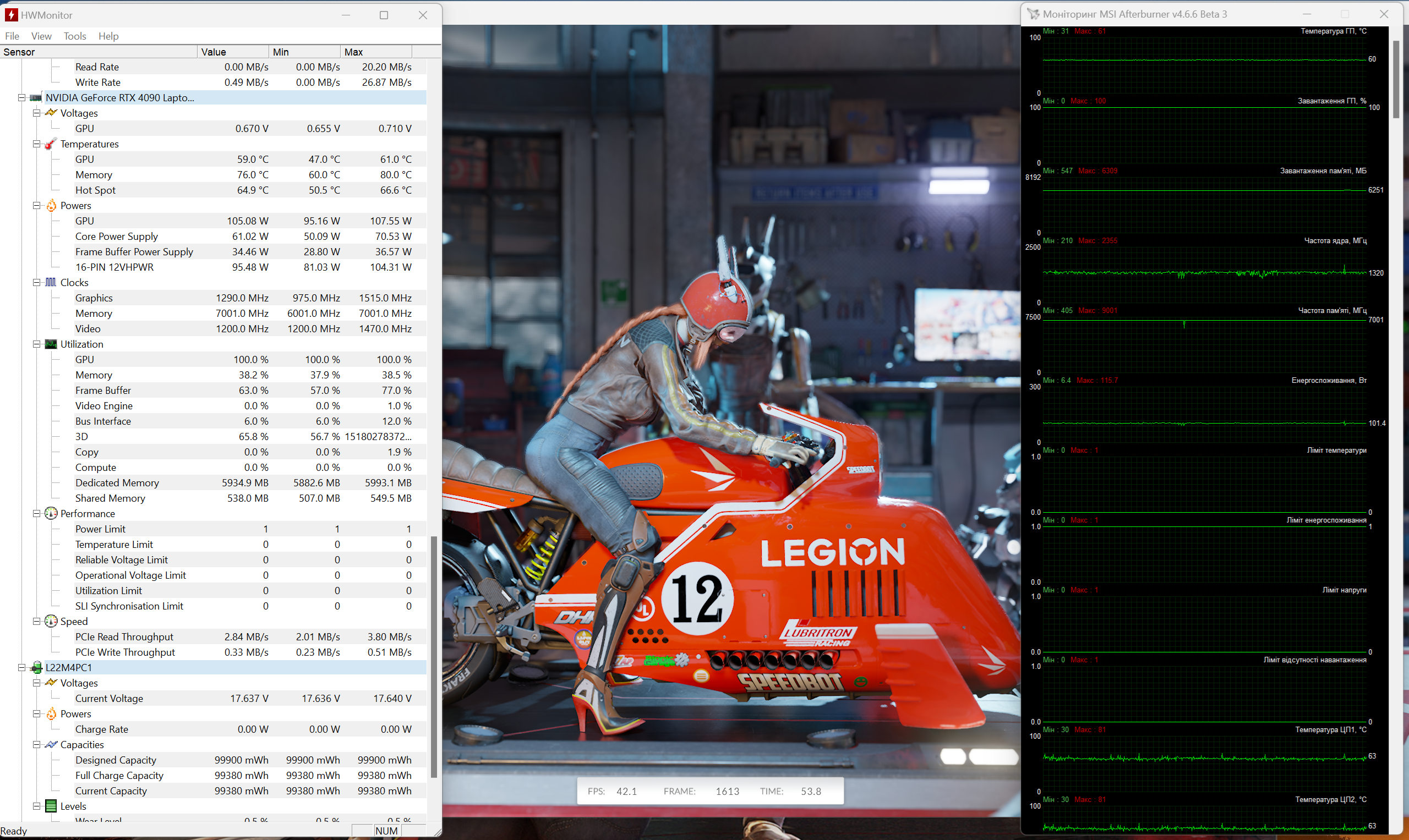 Огляд та тестування 16″ ноутбука Lenovo Legion Pro 7i 16IRX9H на базі процесора Intel Core i9-14900HX та відеокарти Nvidia GeForce RTX 4090