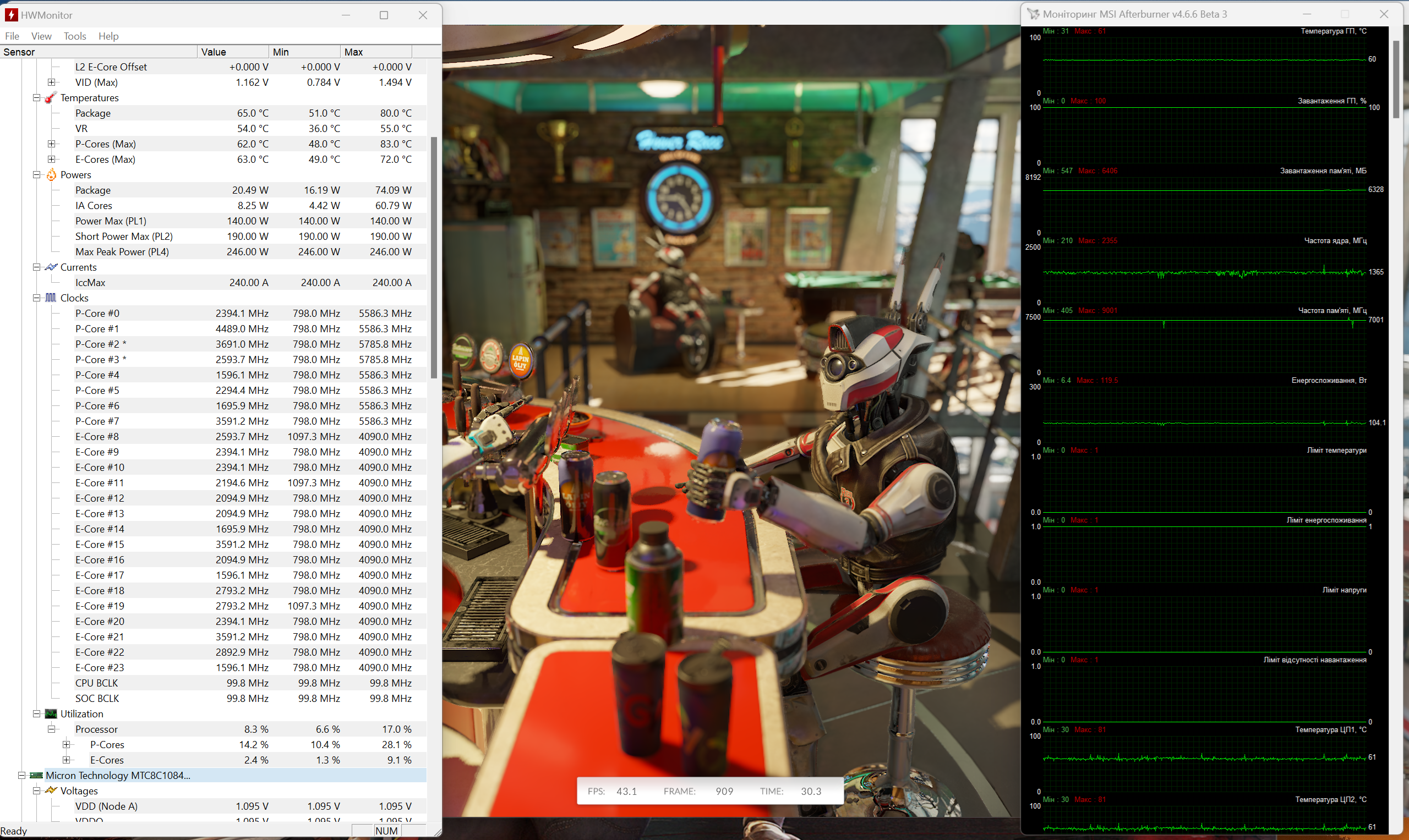 Огляд та тестування 16″ ноутбука Lenovo Legion Pro 7i 16IRX9H на базі процесора Intel Core i9-14900HX та відеокарти Nvidia GeForce RTX 4090