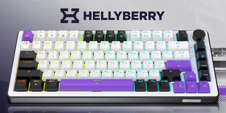 Обзор беспроводной механической клавиатуры Hellyberry HK75 Wireless. Powered by HATOR
