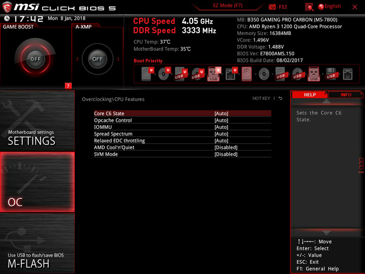 Разгон Ryzen 3 1300X/1200