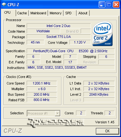 Процессор Intel Pentium Dual-Core E5200