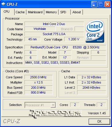 Процессор Intel Pentium Dual-Core E5200 Процессор Intel Pentium Dual-Core E5200