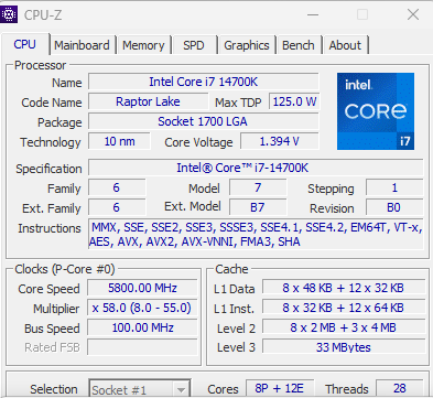 Intel Core i7-14700K