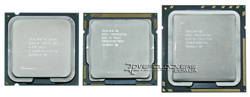 Процессоры Core 2 Duo, Core i7-860 и Core i7-965