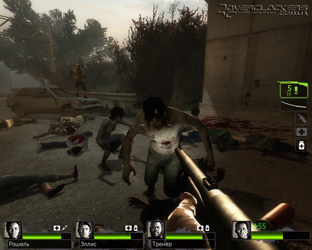 Карта для left 4 dead 2 со всеми оружиями и зомби