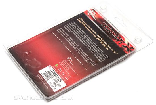 G.Skill F3-2400C10D-8GTX TridentX