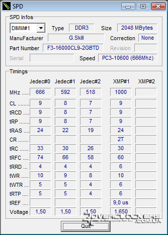 G.SKILL F3-16000CL9T-6GBTD