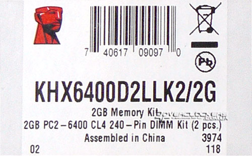 Kingston KHX6400D2LLK2/2G Kingston KHX6400D2LLK2/2G