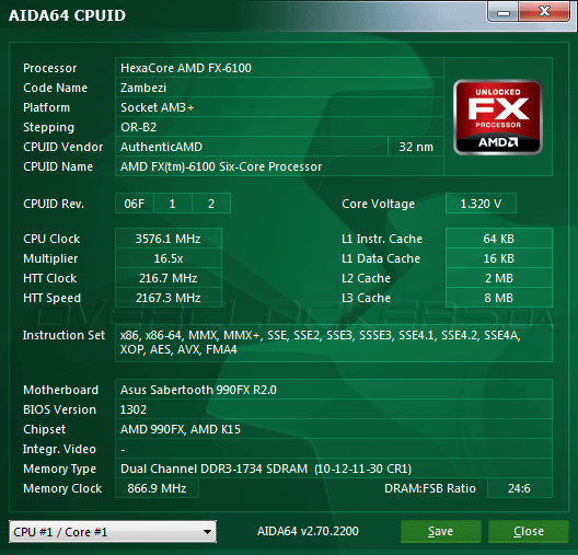 Разгон ASUS Sabertooth 990FX R2.0