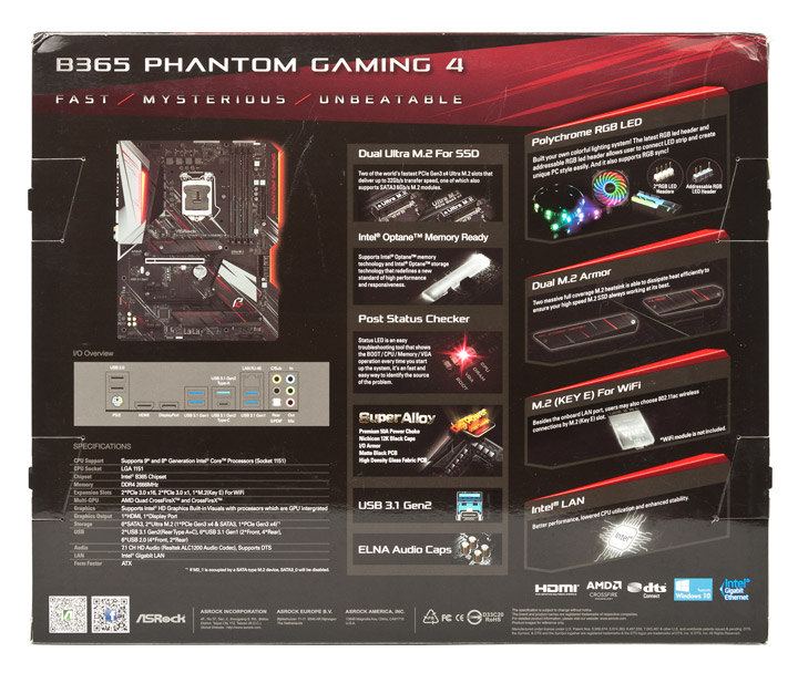 ASRock B365 Phantom Gaming 4