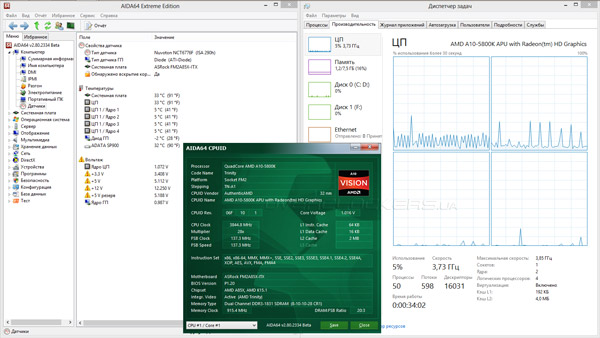 Разгон ASRock FM2A85X-ITX