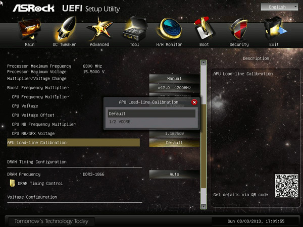 UEFI Setup ASRock FM2A85X-ITX