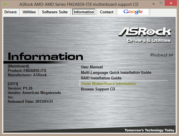 ASRock FM2A85X-ITX ASRock FM2A85X-ITX
