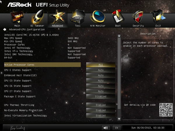 UEFI Setup ASRock Z87 Extreme6 UEFI Setup ASRock Z87 Extreme6