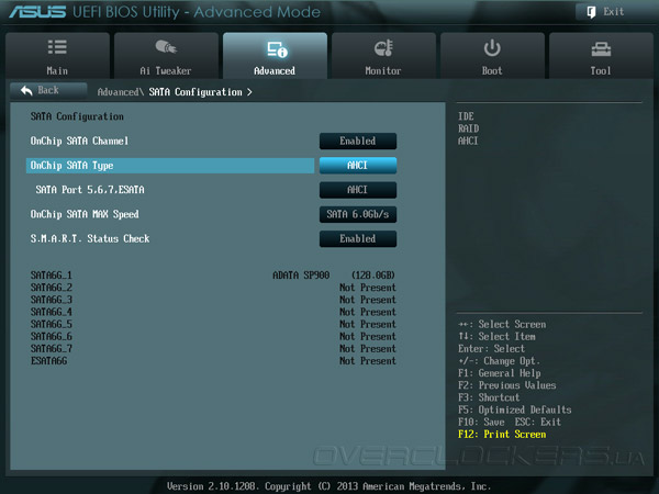 UEFI Setup ASUS F2A85-M LE