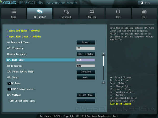 Разгон ASUS F2A85-M LE