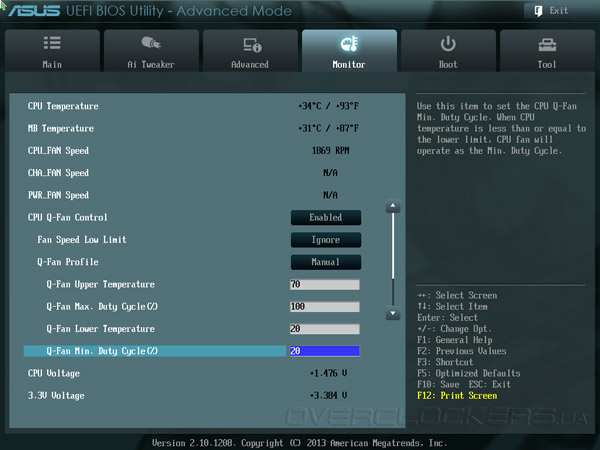 UEFI Setup ASUS F2A85-M LE